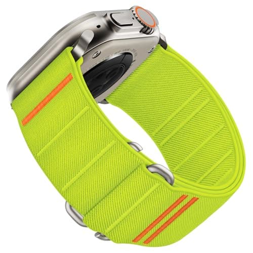 Suitisbest Sport Bands Compatible with Apple Watch Ultra Band 49mm 46mm 45mm 44mm 42mm Men Stretchy Nylon Sport Loop Strap with SHook for iWatch Series 11 10 9 8 7 6 5 4 3 2 1 SE 3 2 1 Ultra 3 2 1