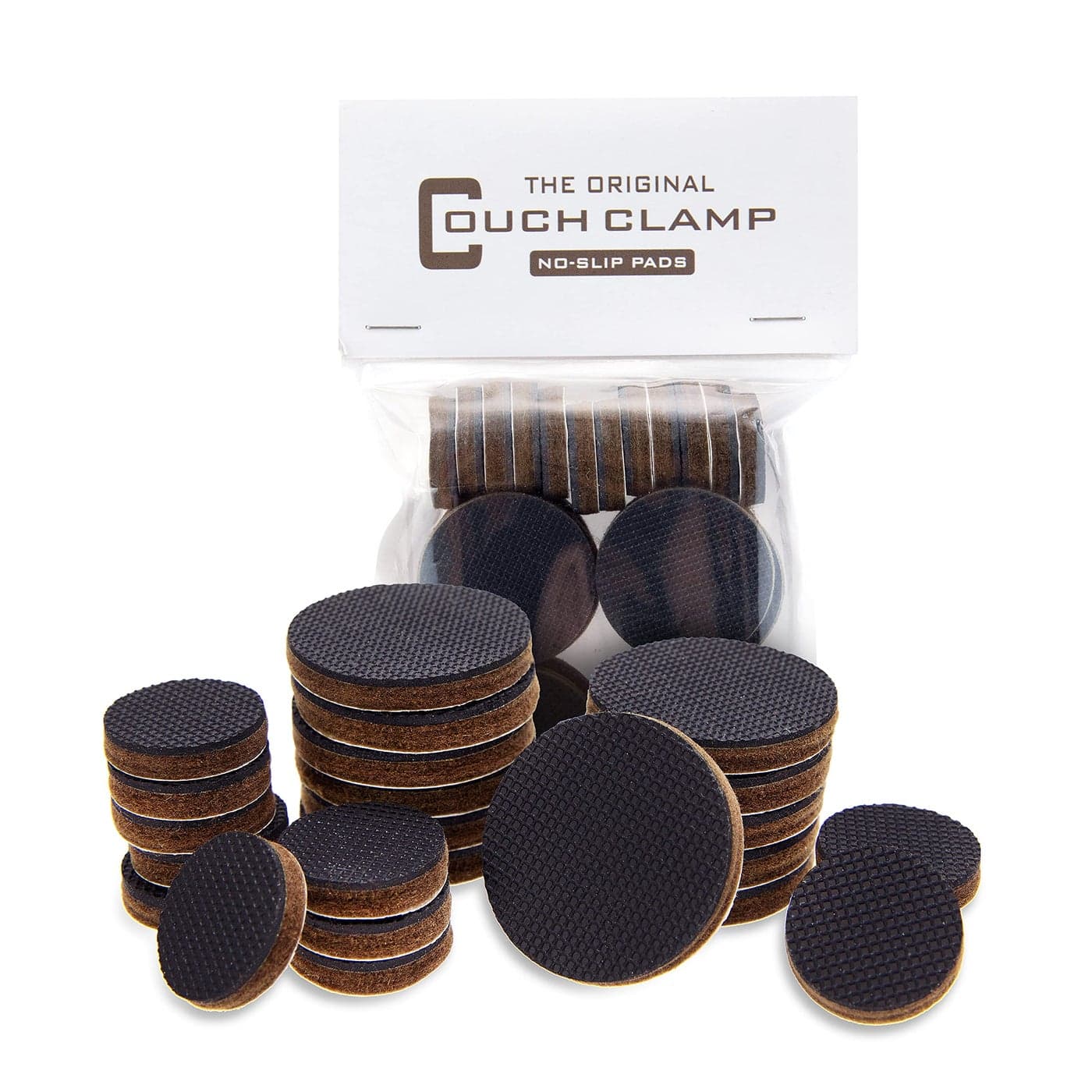 Couch Clamp Furniture Pads 24 Pack NoSlip Rubber Grips for Sectional Couches and Furniture Adhesive Floor Protectors with AntiSkid Rubber Feet Prevents Scratches Floor Damage and Slippage