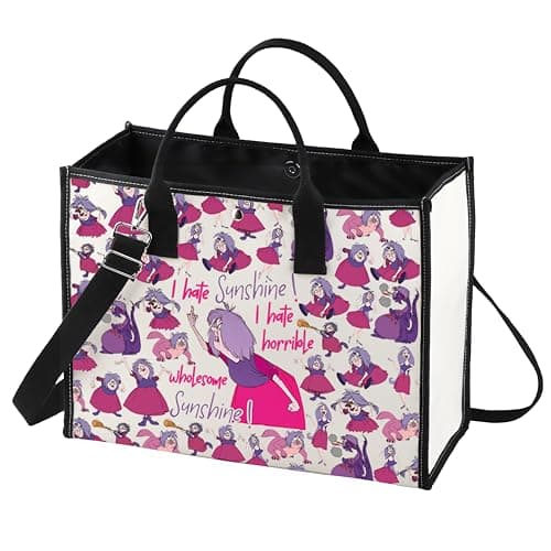 LEVLO Madam Mim Cosmetic Bag Movie Fans Gift I Hate Sunshine I Hate Horrible Whole Some Sunshine Makeup Zipper Pouch Bag For Women Girls Hate Sunshine LT