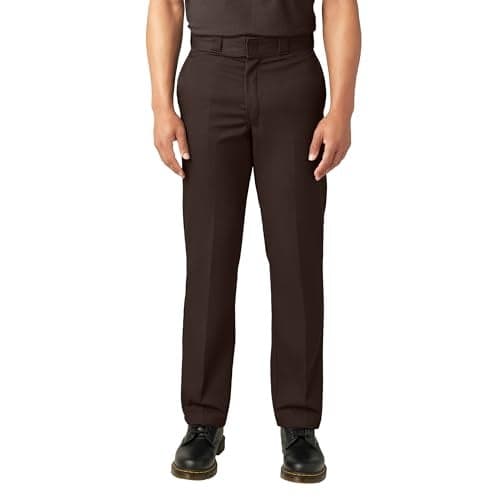 Dickies Men's Original 874 Work Pant, Dark Brown, 31W x 30L
