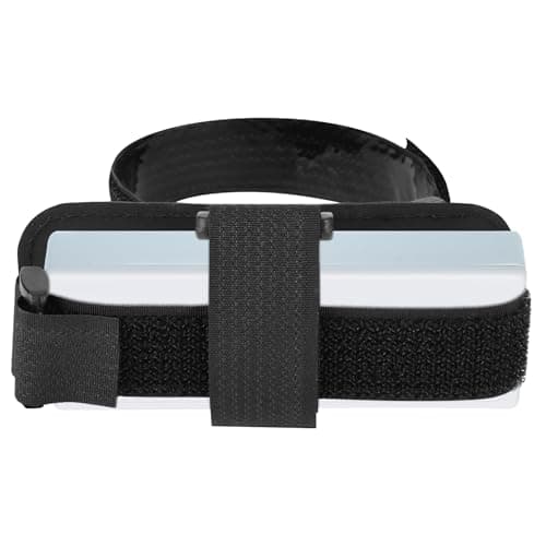 EZ Pass Organizer Holder with Strap, Toll Transponder Holder for - EZ Pass Mini/iPass, New Rectangular EZ Pass, Older Larger EZ Pass, Easy to Install and Remove, Fits Car Rearview Mirror (Black)