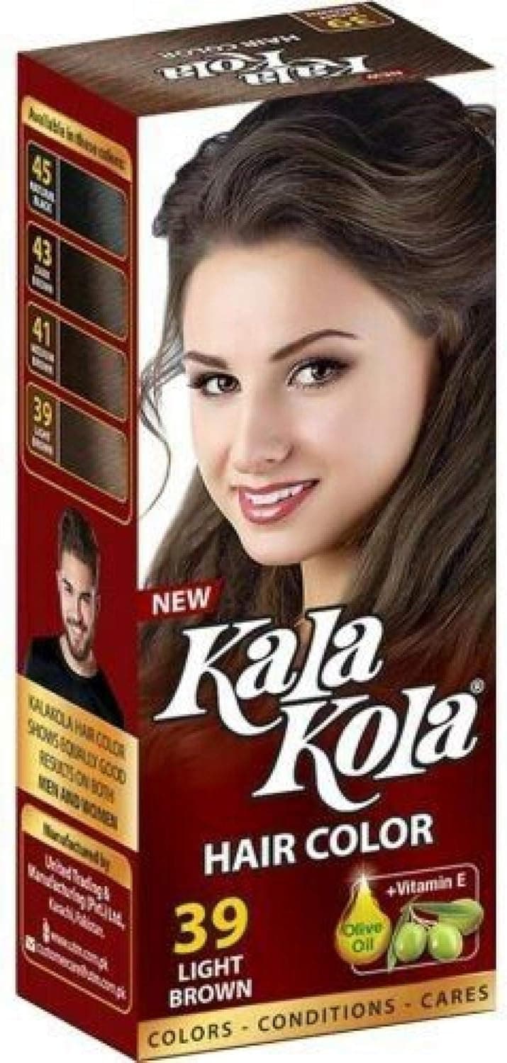 Hair ColourLight Brown39 with Olive Oil Vitaman E x 2 Tube