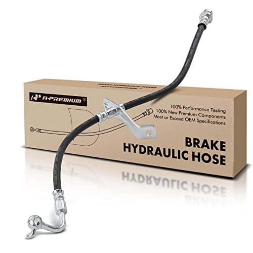 A-Premium Front Driver Brake Hydraulic Hose Compatible with Kia Models - Optima 2011 2012 2013 2014 2015 2016, with 16 in Wheels - Replace# 587312T500