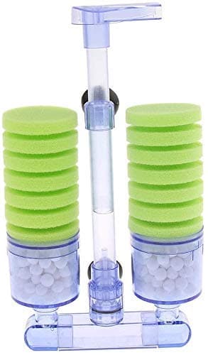 PREMIER PLANTS Xinyou XY-2882 Aquarium Fliter, Biochemical Bio Sponge Cotton Oxygen Pump Betta Fry Fish Tank Water Fall Double Foam Sponge Fliters (No Motor Attached)