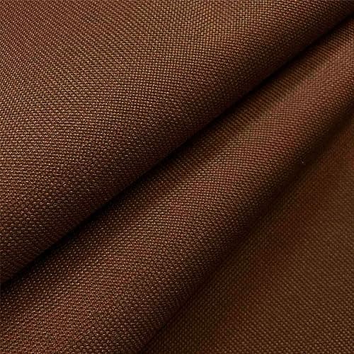 Foreate Waterproof Canvas Fabric by The Yard 600D Upholstery Fabric for Chairs 58 Wide Indoor Outdoor Water Resistant Canvas Polyester Material Sewing DIY Cloth 1 Yard Brown