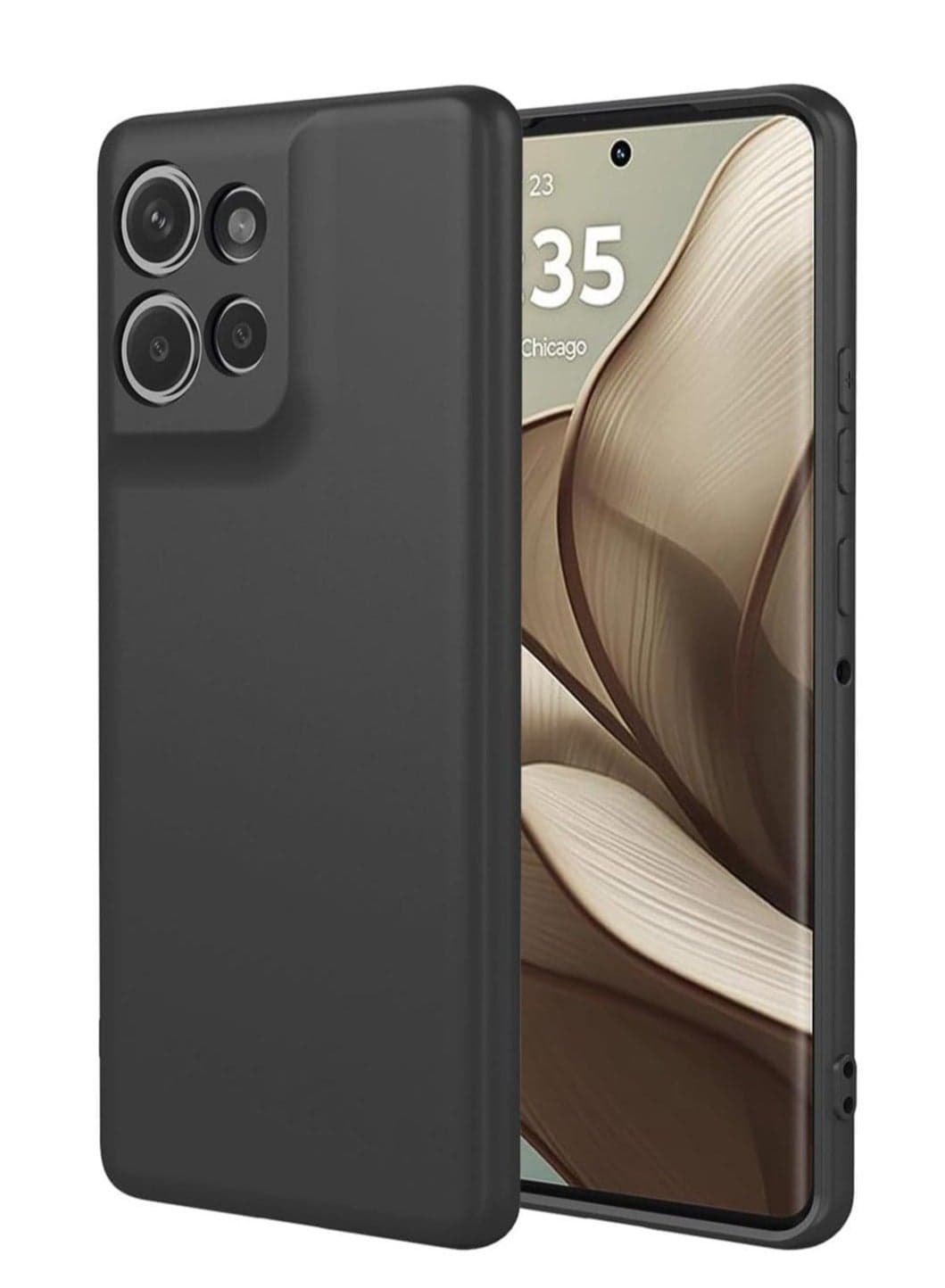 Motorola Edge 50 Case Cover - Velvet Fabric Lining, Shockproof Design, Camera Protection for 6.7-inch Display