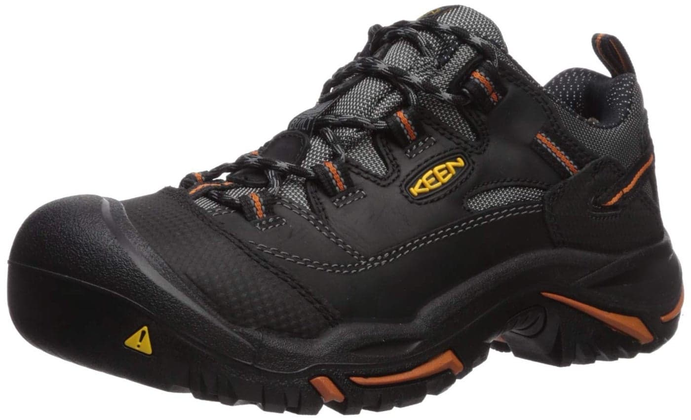 KEEN Utility Mens Boots Work Shoes, Black/Bossa Nova, 10.5 US