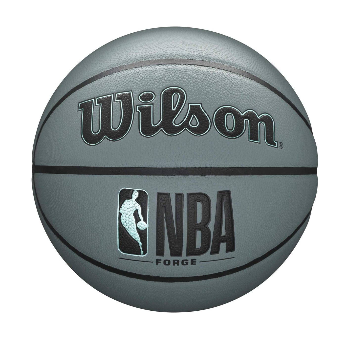 WILSON NBA Forge Series Indoor/Outdoor Basketball - Forge, Blue Grey, Size 7-29.5"