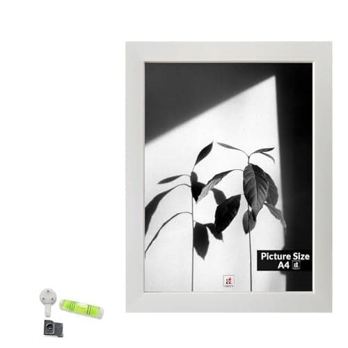 Art Street Table Photo Frame for Home and Office Wall Decoration (White, Size 8x12 Inch)