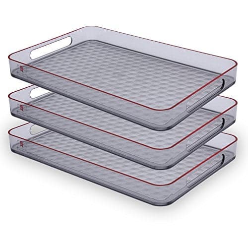Jaypee Plus Prisma Medium Serving Tray Set of 3 Grey