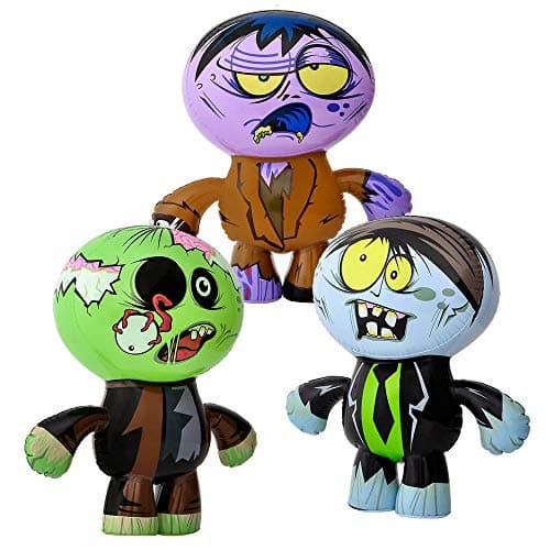 5StarTD Set of 3 Crazy Inflatable Zombies 24 Party DecorFavorGiveawayToy