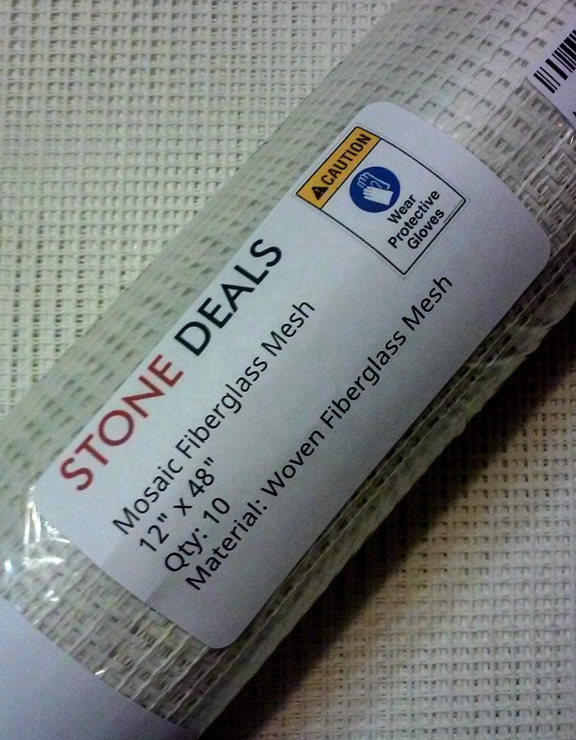 Stone Deals Mosaic Mesh for Back Mounted Tile 48" x 12" (10 Sheets - 40 Square Feet) Non Sticky