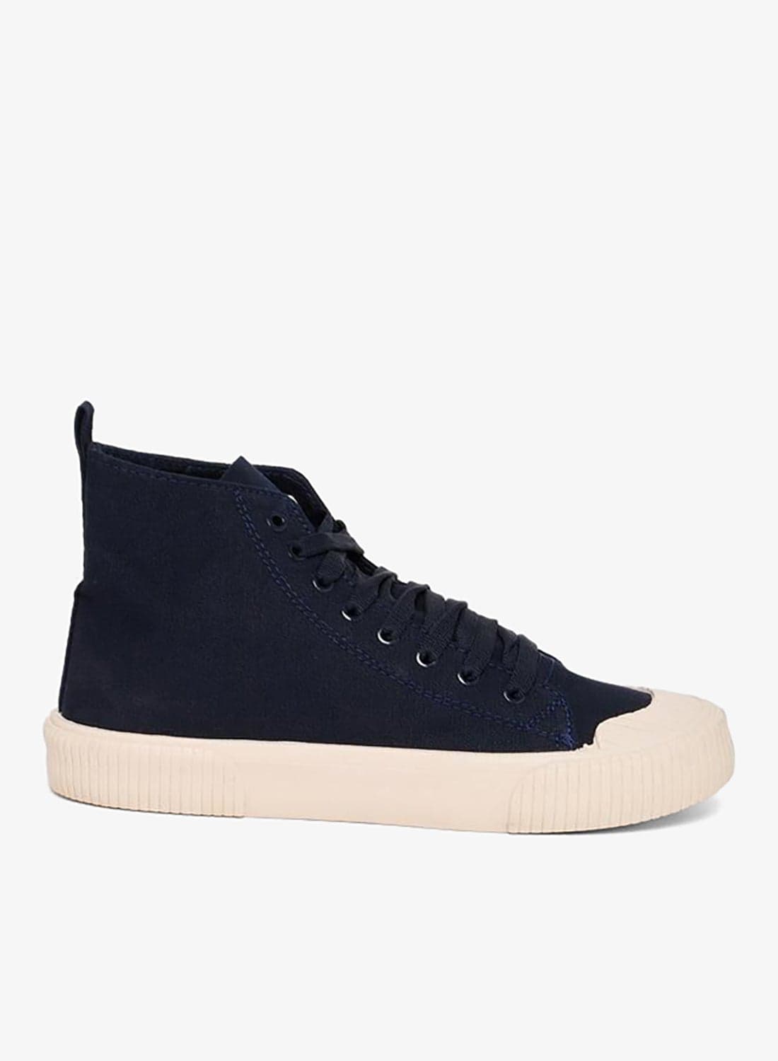 Hi-Top Canvas Lace Up Sneakers
