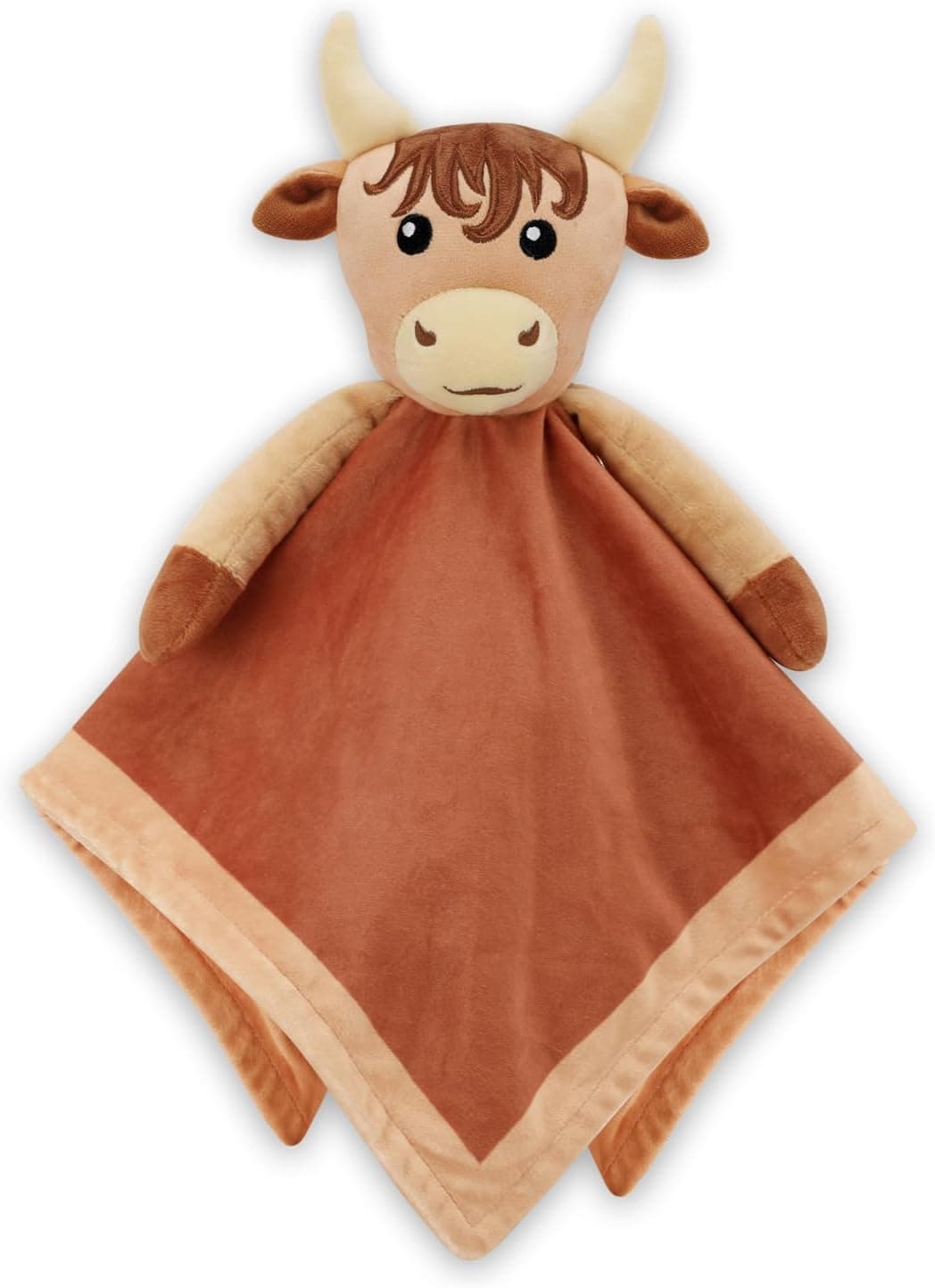 Highland Cow Baby Security Blanket Cow Baby Lovey Nursery Stuff Newborn Boy Gift