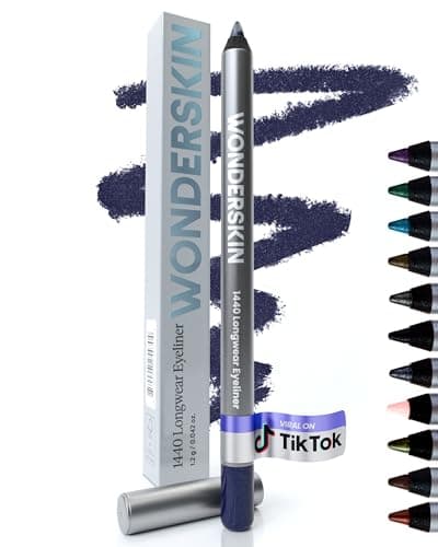 Wonderskin Eyeliner Pencil 1440 Longwear Blue Purple Eyeliner Pencil Waterproof Sharpenable Smudge Proof