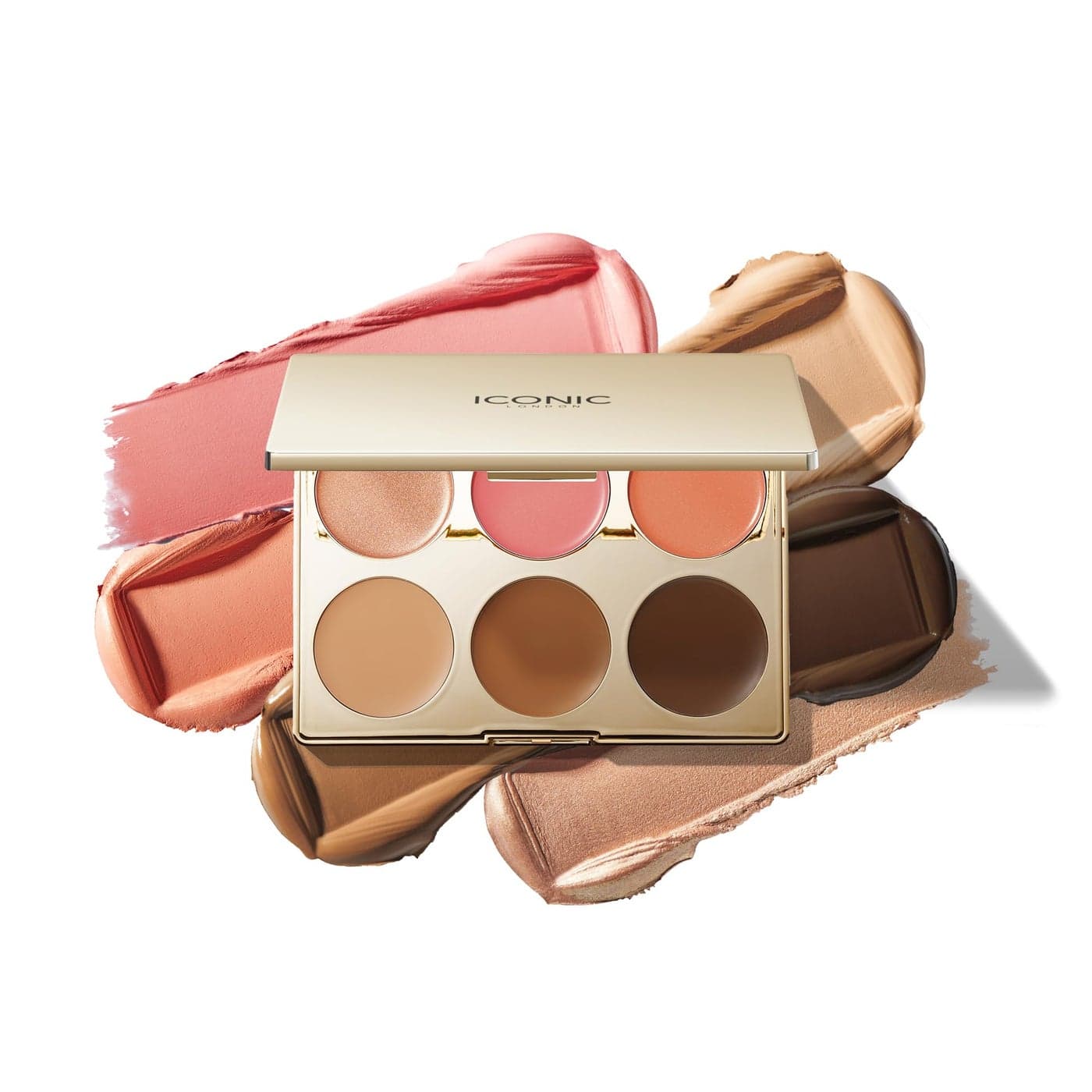 ICONIC LONDON MultiUse Cream Blush Bronze and Highlight Palette CrueltyFree Vegan Makeup