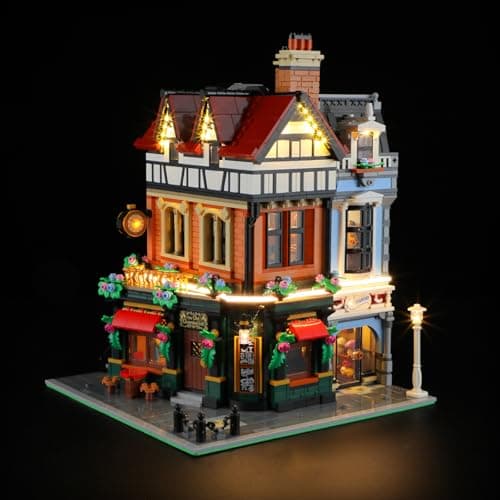 BRIKSMAX 20 Light Kit for Lego Tudor Corner Building SetsInnovative Led Lighting Compatible with Lego Icons 10350 Building Sets Not Included Lego Set