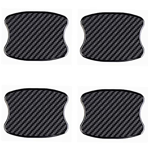 WORCAS 4Pcs Car Door Handle Protective Films,Universal 3D Carbon Fiber Car Door Handle Paint Protection Film for Grip Recesses(S)