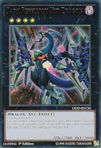 Dark Rebellion Xyz Dragon LEDDENC32 Ultra Rare 1st Edition
