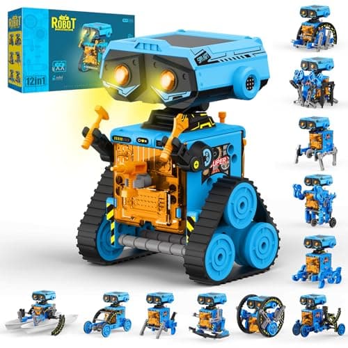 AESGOGO 12 in 1 STEM Solar Power Robots Toys for Boys Age 812 DIY Educational Science Building Experiment Robotic Kit for Kids Christmas Birthday Gifts for Boys Girls Teens Aged 8 9 10 11 12 13