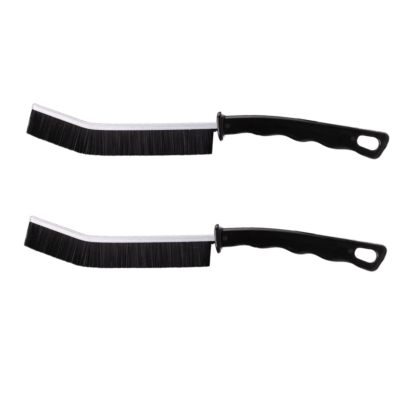 2 Pcs Crevice Cleaning Brush Hard Bristle Gap Brush Multifunctional for Bathroom Household Kitchen Tiles Window Crevice Cleaning Tool Style 2