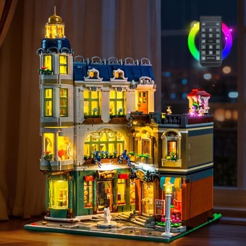 BRICKSHINING LED Lighting Compatible with LEGO Icons 11371 Shopping Street Miniature House JUST LightsLight Kit Compatible with LEGO 11371 Shopping StreetNOT Included The Model