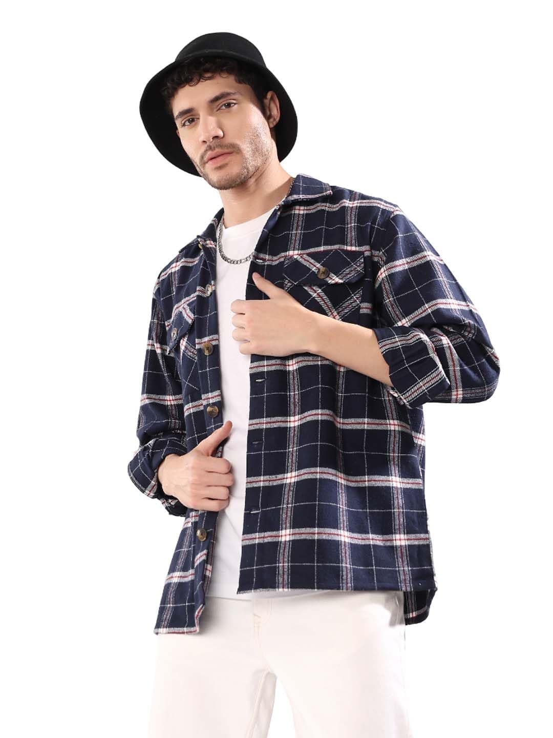 KOTTY Men’s Modern Fit Outdoor Utility Shacket-(KOTTYMENSSHACKET06L)
