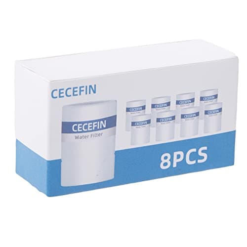 CECEFIN 8pcs Filter Cartridges Replacement for Swivel Faucet Water Filter, 1um Micro-Porous Purifier, 1.2inch Diameter Strong Filter-ability Element, Improve Water Conditions