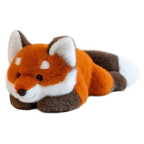 chilsoby Fox Weighted Stuffed Animal Plush Cute Weighted Plush Animal Super Soft Hugging Pillow Plushie Toy for Kids Adults Birthday Gifts Fox 118 inch