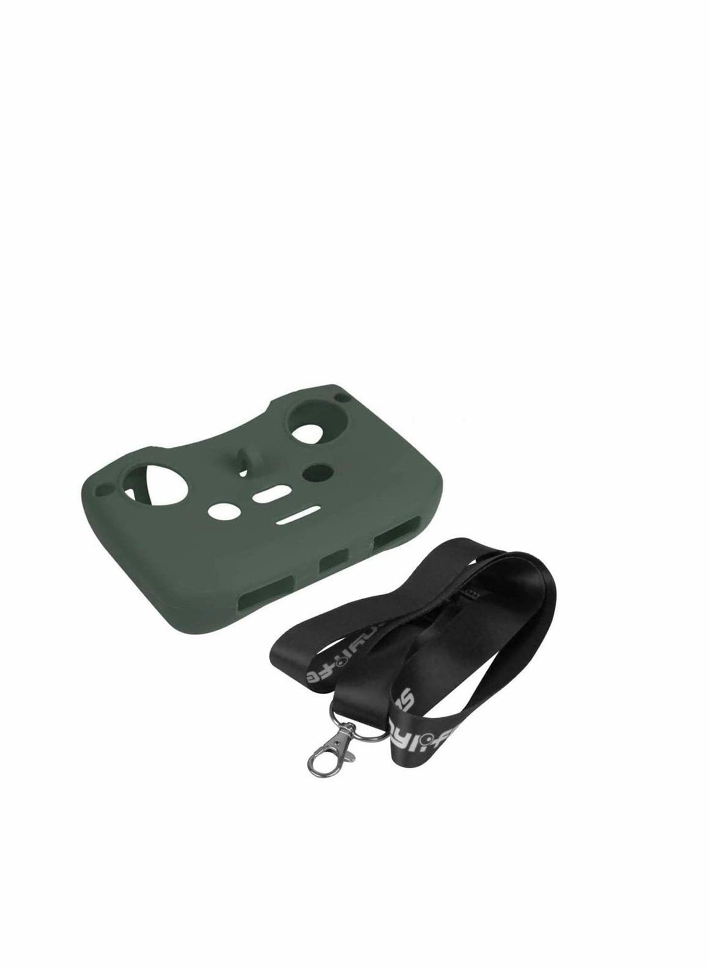Remote Controller Protective for DJI Mavic Air 2, Silicone Shock-Proof Cover Anti-Choc Bag Case Skin Anti-scratch with Lanyard 2 Control-Green