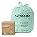 Compostic Home Compostable Trash Bags 13 Gallon Tall Kitchen Rubbish Bags Extra Strong Quickly Breaks Down 100 Count