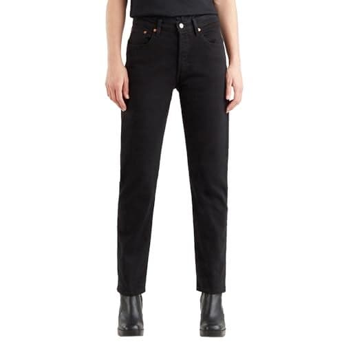 Levi's Women's 501 Black Straight Fit High Rise Jeans