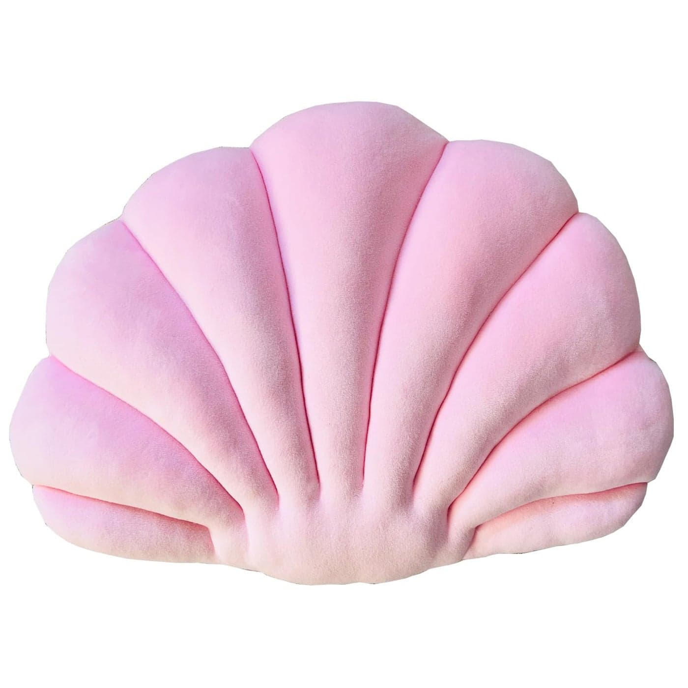 YRXRUS Seashell Pillow Light Pink Shell Shaped Pillow Outdoor Indoor Room Decor Ocean Series Velvet Pillows Throw Pillows for Patio Bedroom Living Kids Room 3D Insert Pillow 18x13 Inch