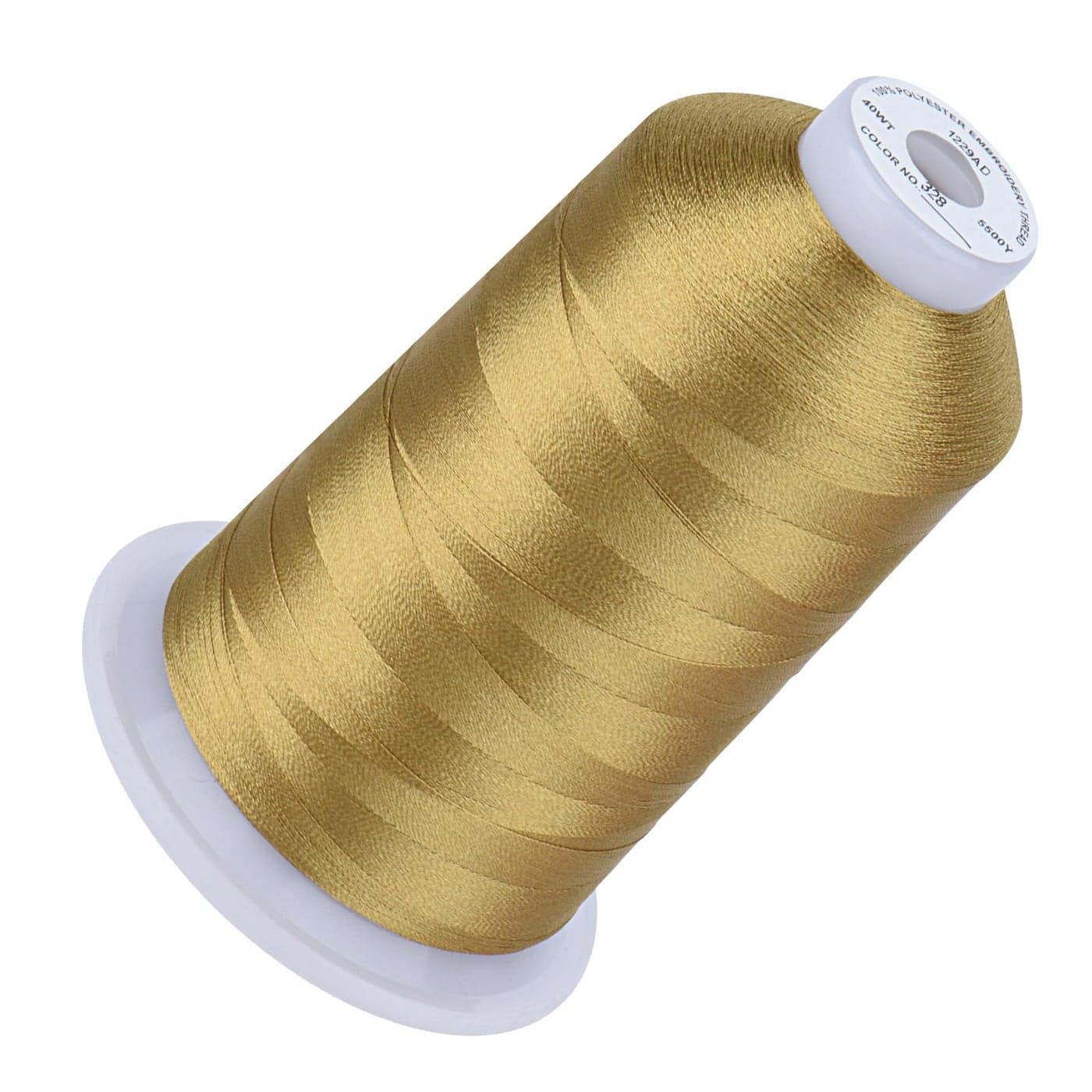 Simthread 5500Yds Embroidery Thread 5000M HighYardage 40WT 100 Polyester Thread 170 Vivid Colors HighSpeed Rated Compatible with Brother Singer Janome More Brass 328