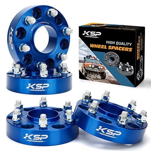 KSP 1.5" Silverado Sierra Wheel Spacers, 6x5.5 Real Forged Spacer with 78.1mm Hub Bore M14x1.5 Studs Compatible with Chevrolet GMC Tahoe Avalache Express Suburban Yukon, 38mm Thick Aluminum Spacer