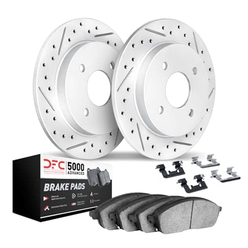 Dynamic Friction Company Brake Kit For 1990-2001 Acura Integra; 1992-1995 Honda Civic; 1999-2000 Honda Civic; 1996-1997 Honda Civic| Rear 5000 Advanced Brake Pads and Rotors Kit|Hardware included