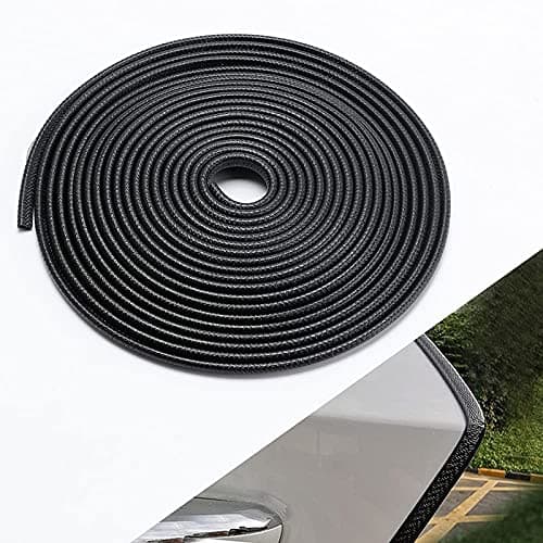 GOLSM Car Door Edge Guards Strip U Shape Flexible 5 Meter Car Door Protector Black Rubber Scratches Protect for Honda New City