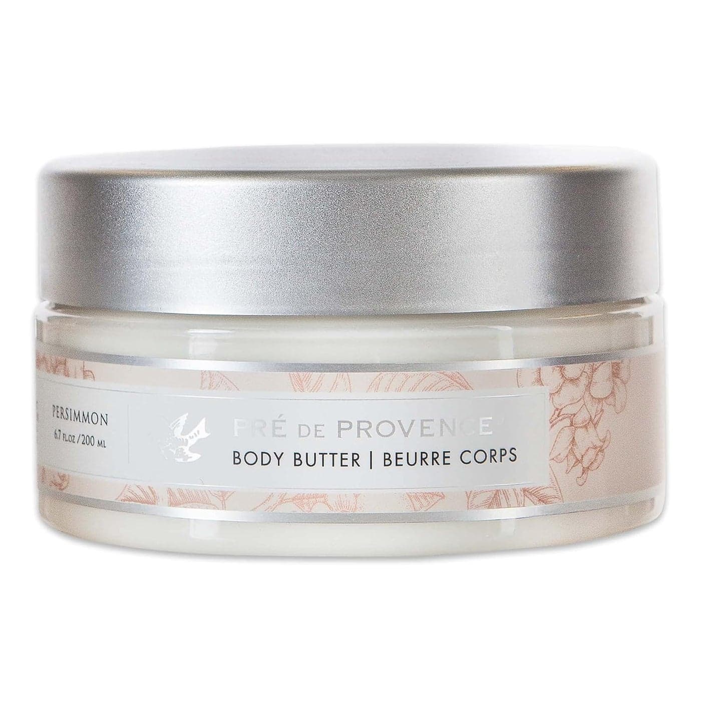 Pre de Provence Collection Shea Butter Enriched Body Butter Soothing Hydrating Emollient Cream Body Moisturizer for Women 67 Fl Oz Persimmon