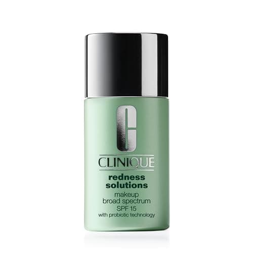 Clinique Redness Solutions Liquid Foundation Makeup Broad Spectrum SPF 15 With Probiotic Technology Covers Redness Appropriate For Skin With Rosacea Calming Alabaster 1 Fl Oz