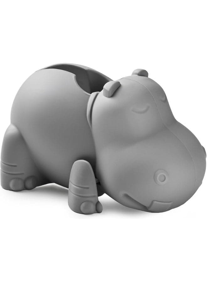 Mandoo Faucet Cover Bathtub Baby, Bath spout Cover for Bathtub sea Lion Hippo Grey