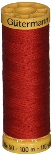 Natural Cotton Thread 110 YardsBright Red