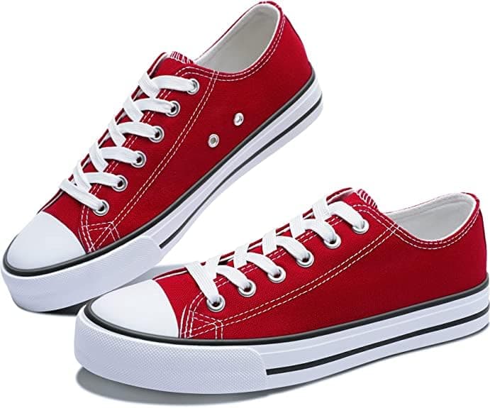 FTZ Shots Canvas Walking, Gyming Shoes Sneakers for Women Red 3