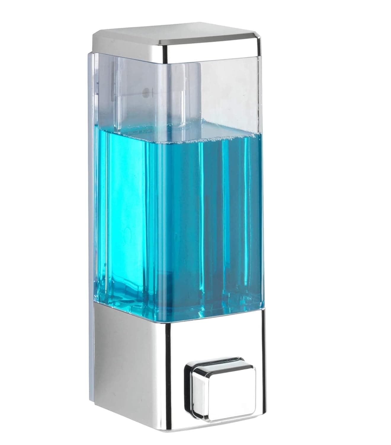 Twizzle Liquid Hand Wash Soap Dispenser for Bathroom, Kitchen, Sink Wall Mounted Plastic ABS 400 ML- (Pack of 1)