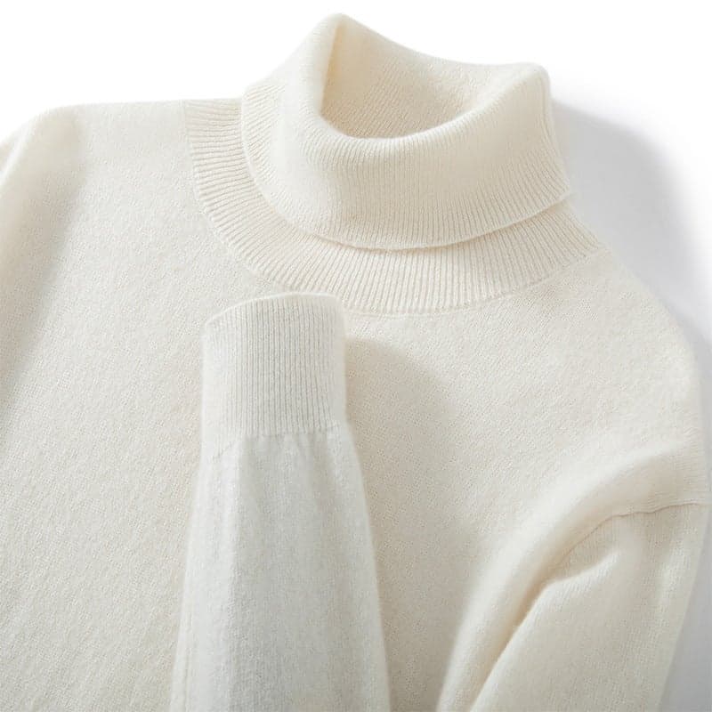 New Mountain Cashmere Sweater Men'S Turtleneck Sweater Fashion Casual Knitted Sweater Base High Sense Fashion