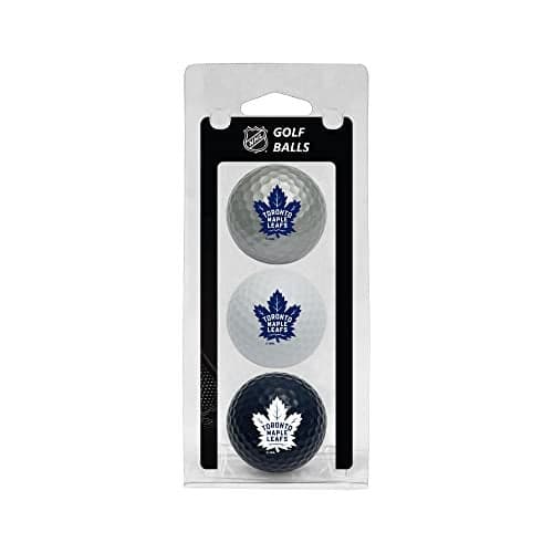 Team Golf NHL Toronto Maple Leafs 3 Golf Ball Pack Regulation Size Golf Balls, 3 Pack, Full Color Durable Team Imprint