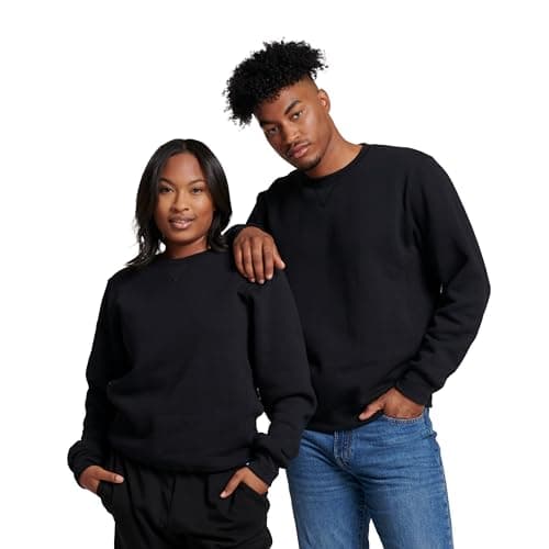 Russell Athletic Men's Dri Power Crewneck Sweatshirt, Black, Small