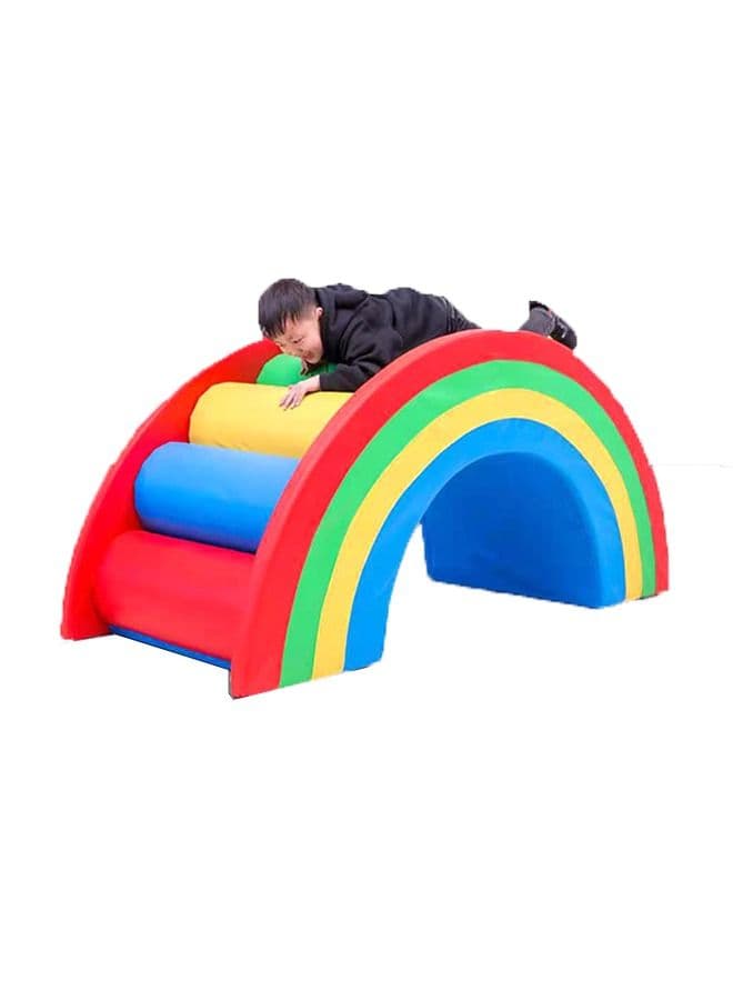 Kids Play Soft Set Climb And Crawl Slide Training Aids Pvc Play Rainbow Bridge