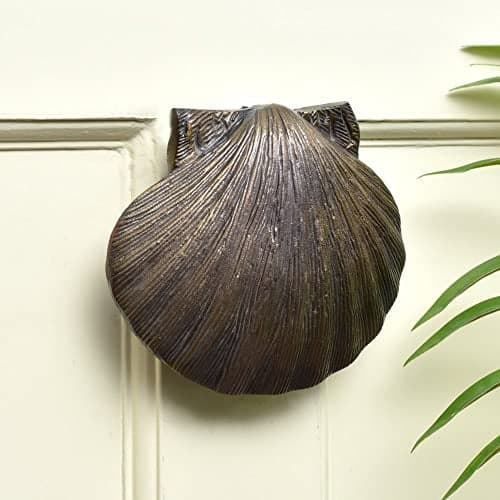 Indian-Shelf Iron Shell Door Knocker - Beautiful Decoration - Antique Bell - 12.06 Cm