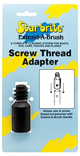 STAR BRITE Screw Thread Adapter - Fits Extend-A-Brush Handles, Glass Reinforced Nylon, Durable, Universal Compatibility (040034)