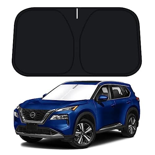 DLumina Windshield Sun Shade for 20212025 Nissan Rogue 3rd Gen Accessories Not for Rogue Sport Front Window Sunshade Sun Visor Protector Block UV Rays Heat Foldable 2 Layers 210T Material